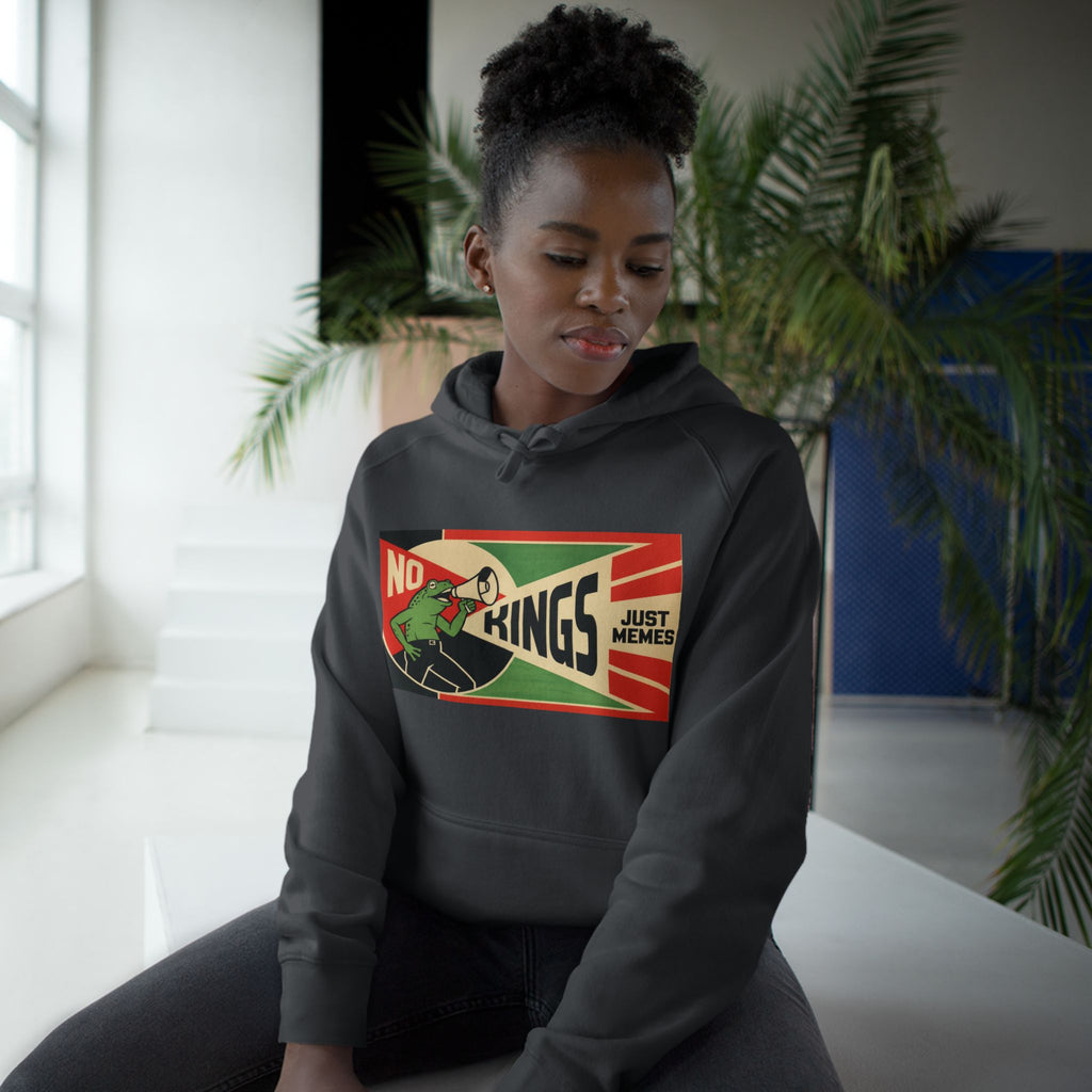 No Kings, Just Memes — Constructivist Hoodie