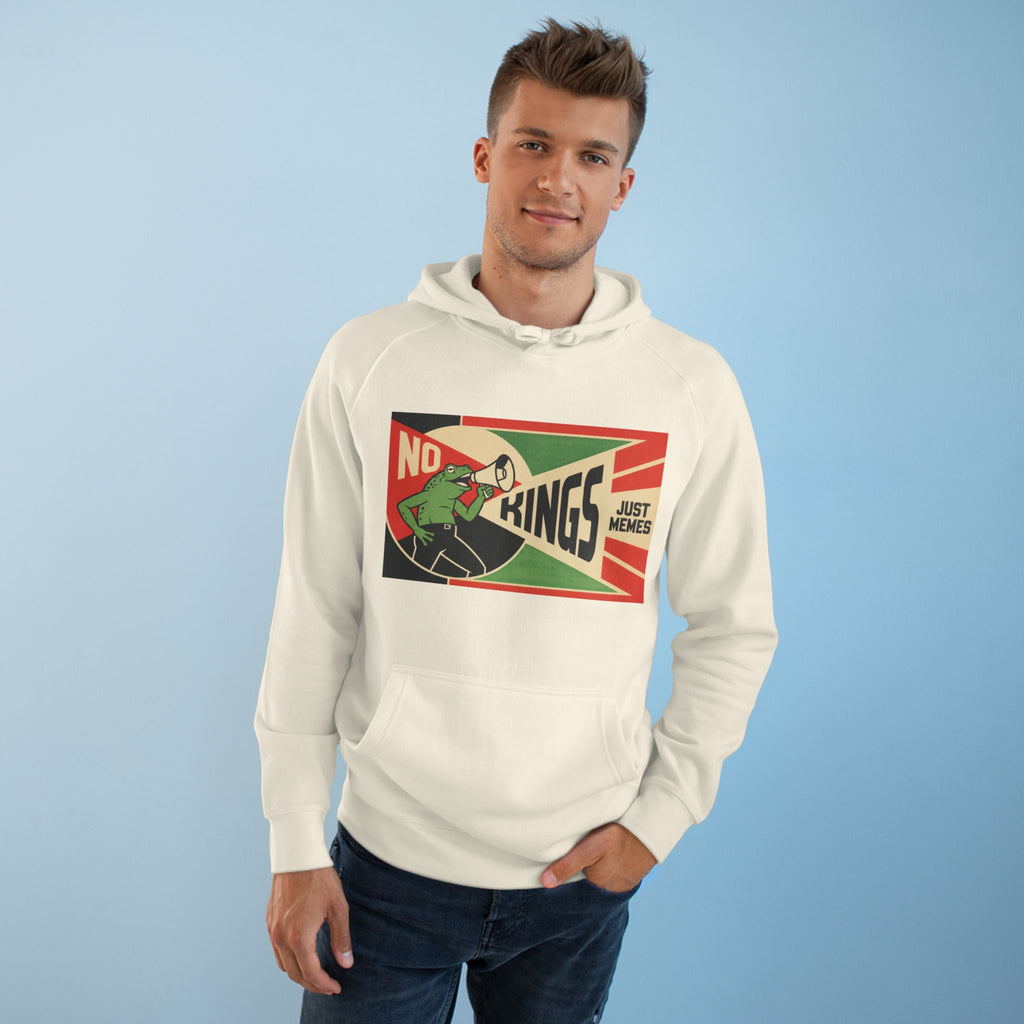 No Kings, Just Memes — Constructivist Hoodie