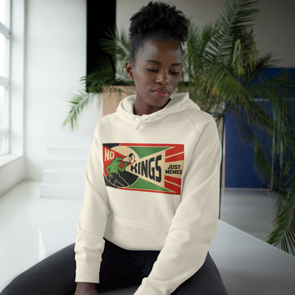 No Kings, Just Memes — Constructivist Hoodie