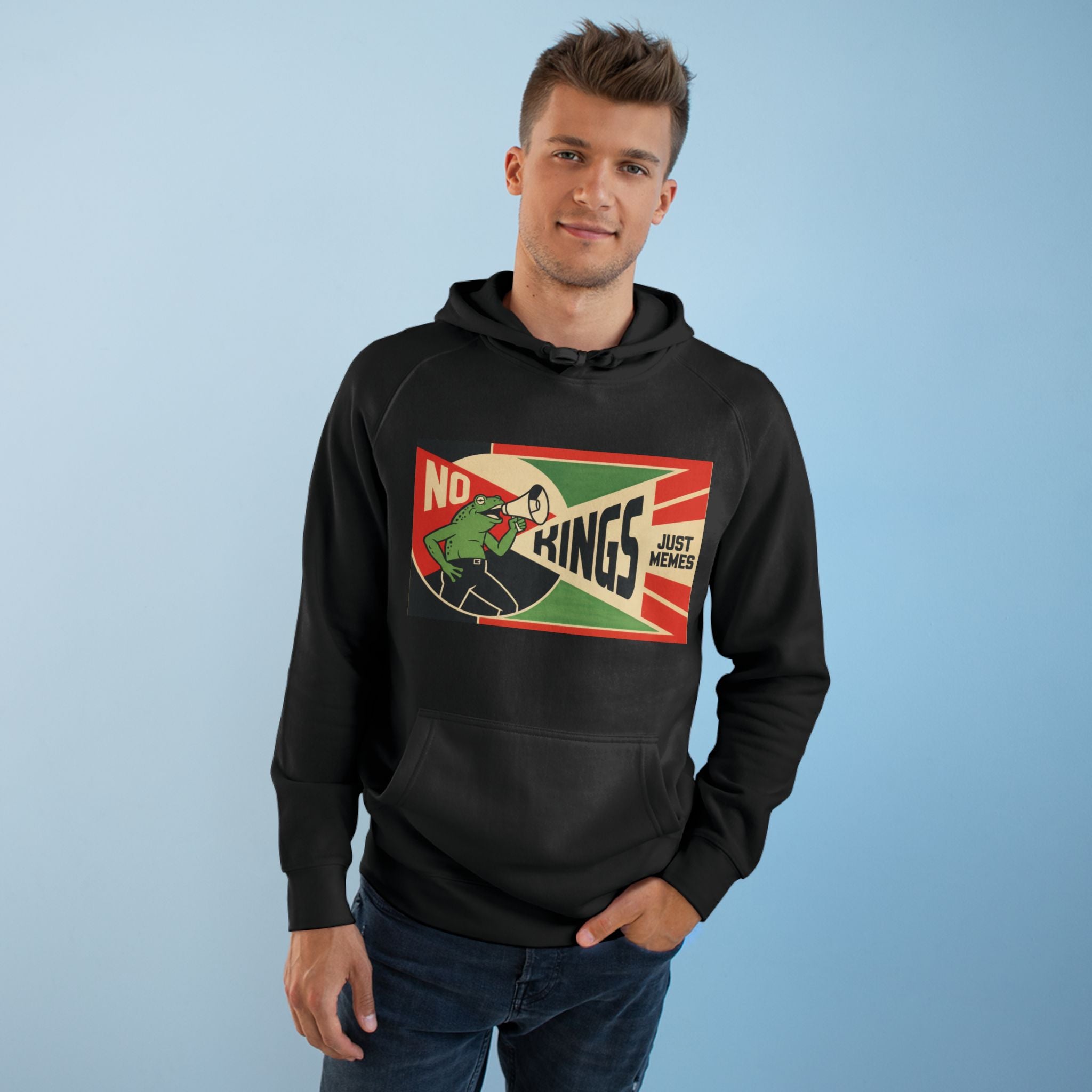 No Kings, Just Memes — Constructivist Hoodie