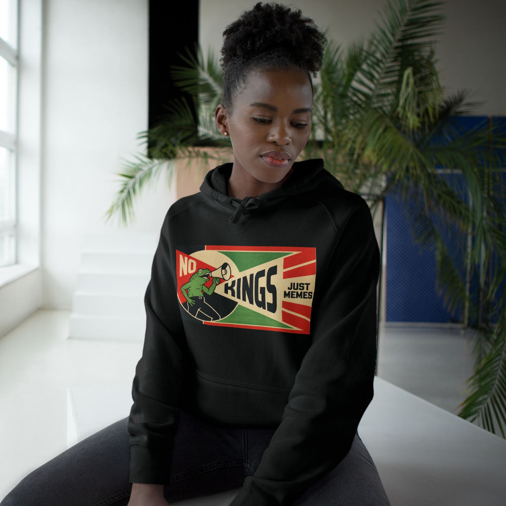No Kings, Just Memes — Constructivist Hoodie